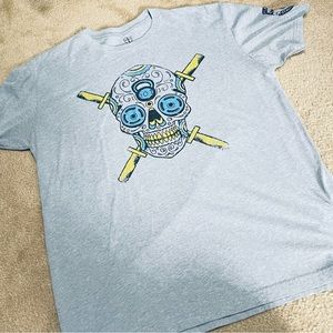 Mens XL disciples of iron skull and daggers tee shirt